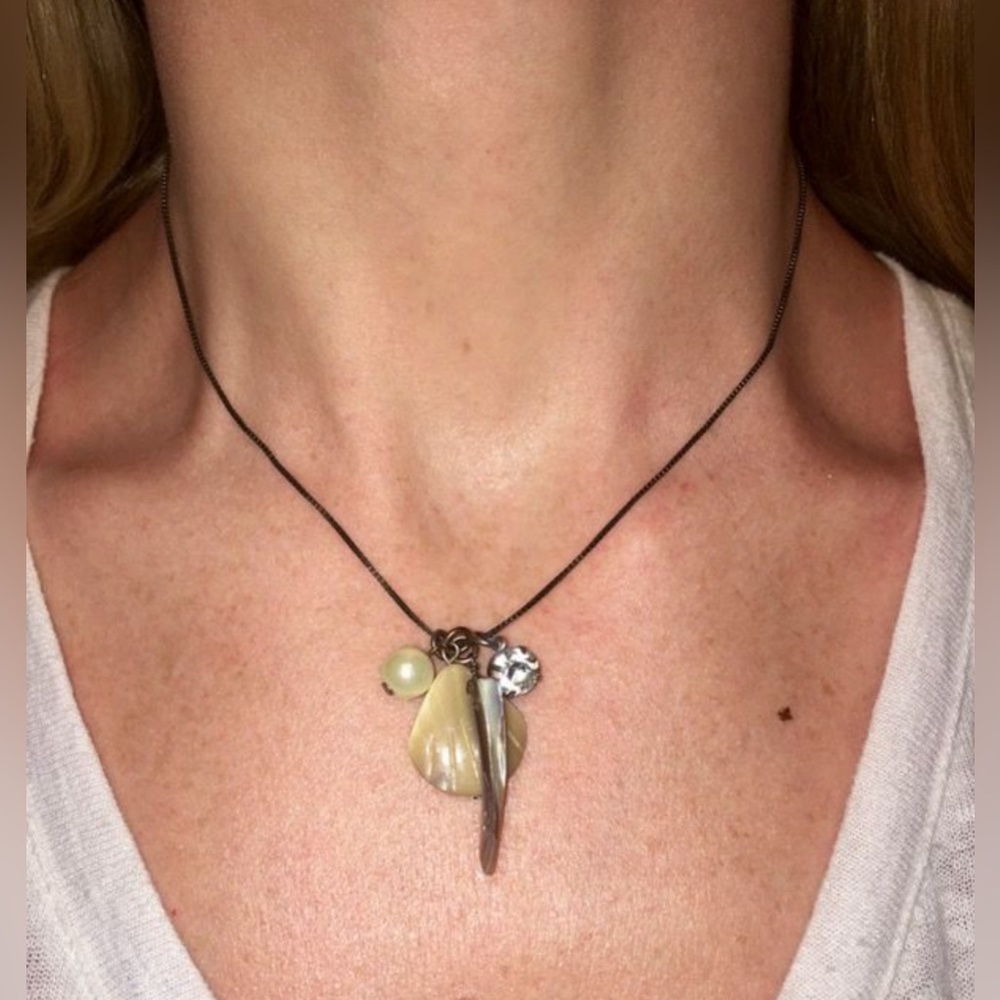 Mermaid Treasure Pirate Chest Pearl Shark Took Sterling Silver Chain Necklace